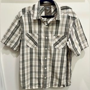 REI Men’s Plaid Cotton Camping Button-up